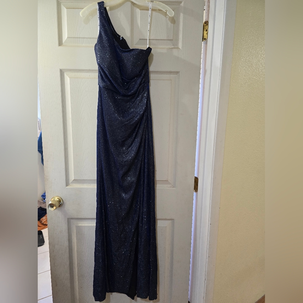 Cleo Midnight Blue Shimmer Dress